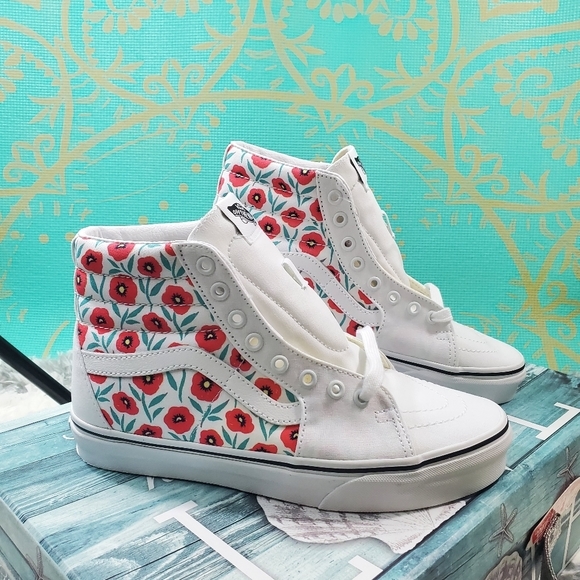 Vans Sk8-HI Flowers 💐😍♥ (cl) - Picture 2 of 14